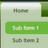 jQuery Menu Drop Down Style 04 (Forest Green)