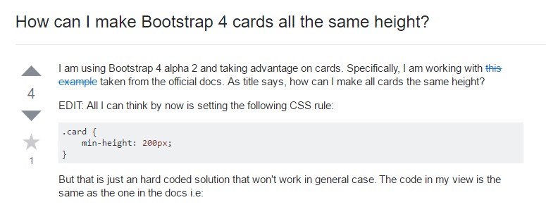  Tips on how can we produce Bootstrap 4 cards  just the same height?