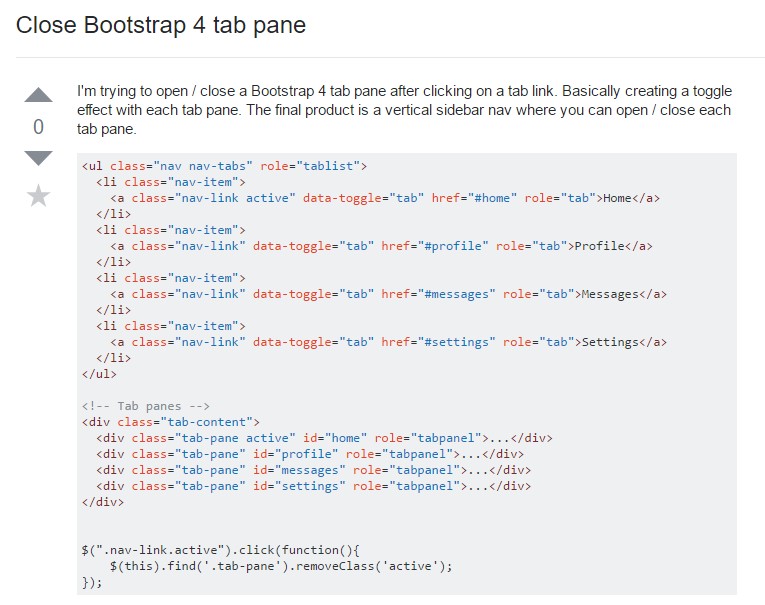 Exactly how to close Bootstrap 4 tab pane