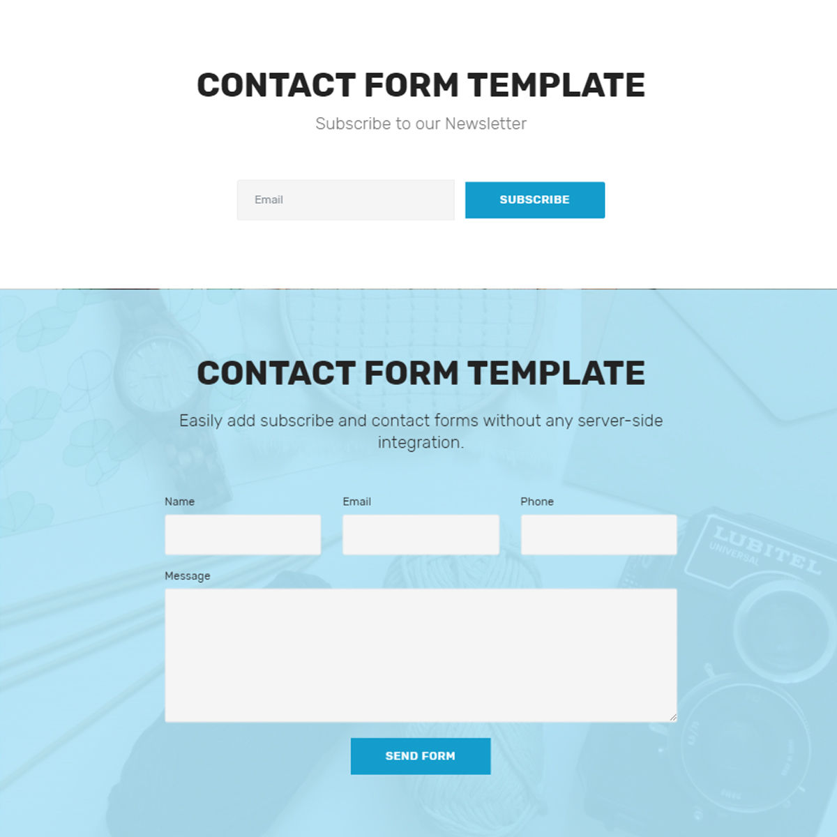 CSS3 Bootstrap  contact form  Themes
