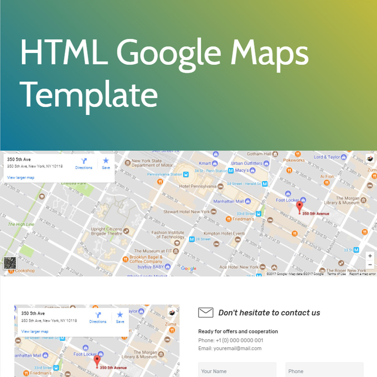 Responsive Bootstrap  google maps  Templates