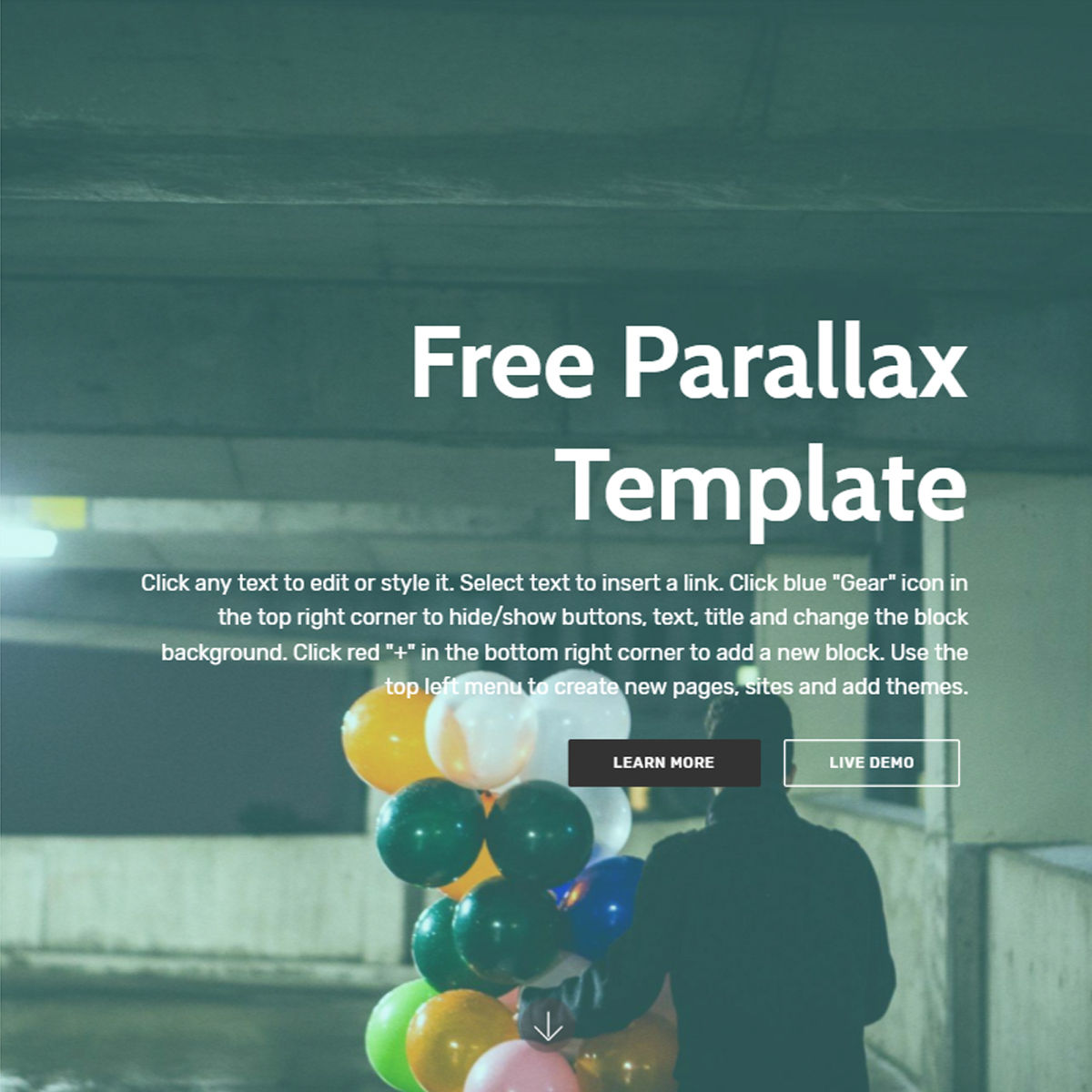 Free Download Bootstrap  parallax  Templates