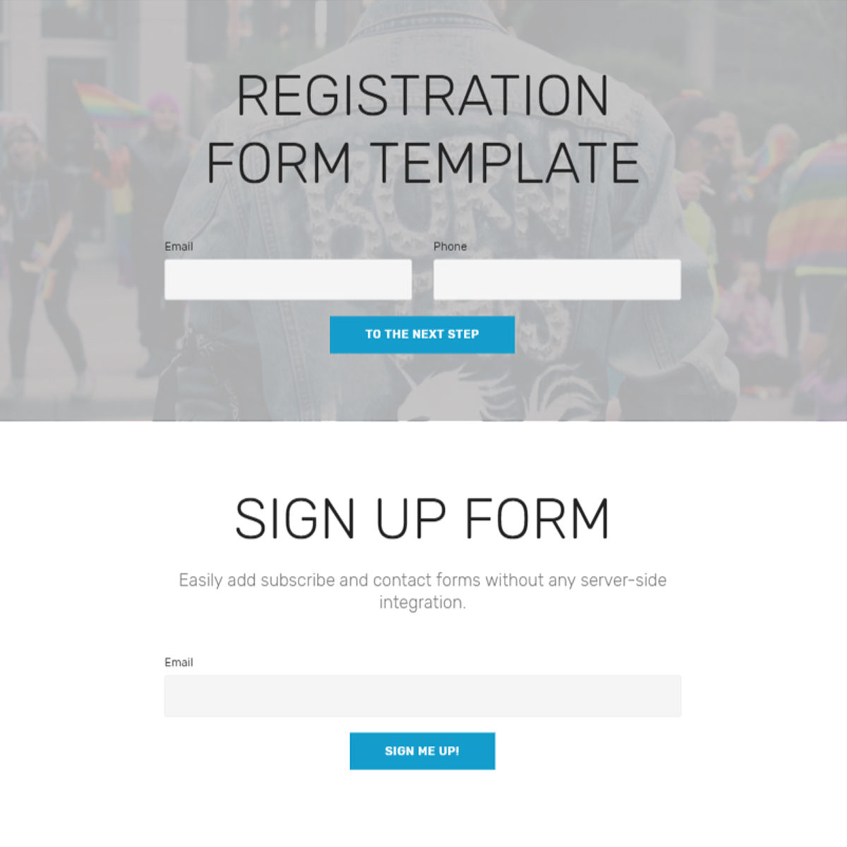 Responsive Bootstrap  Registration Form  Templates