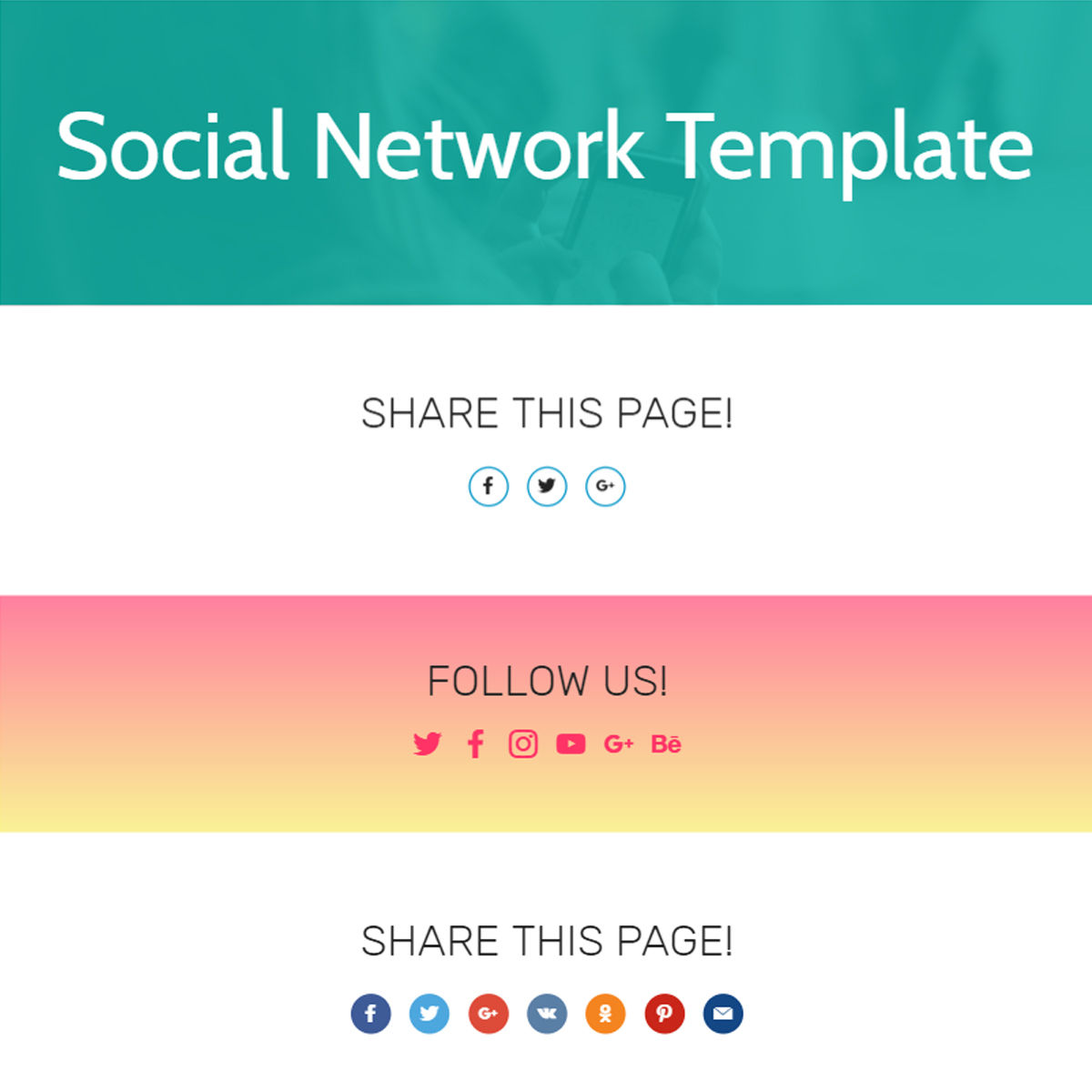 Free Download Bootstrap  Social Network  Templates