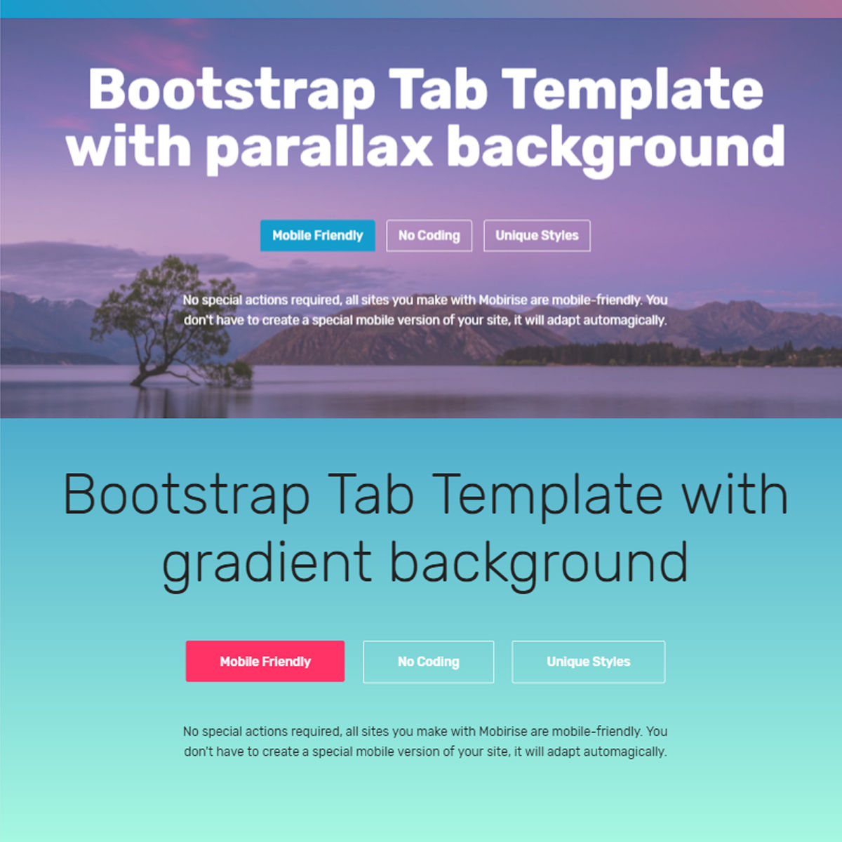 Free Download Bootstrap  tab  Templates