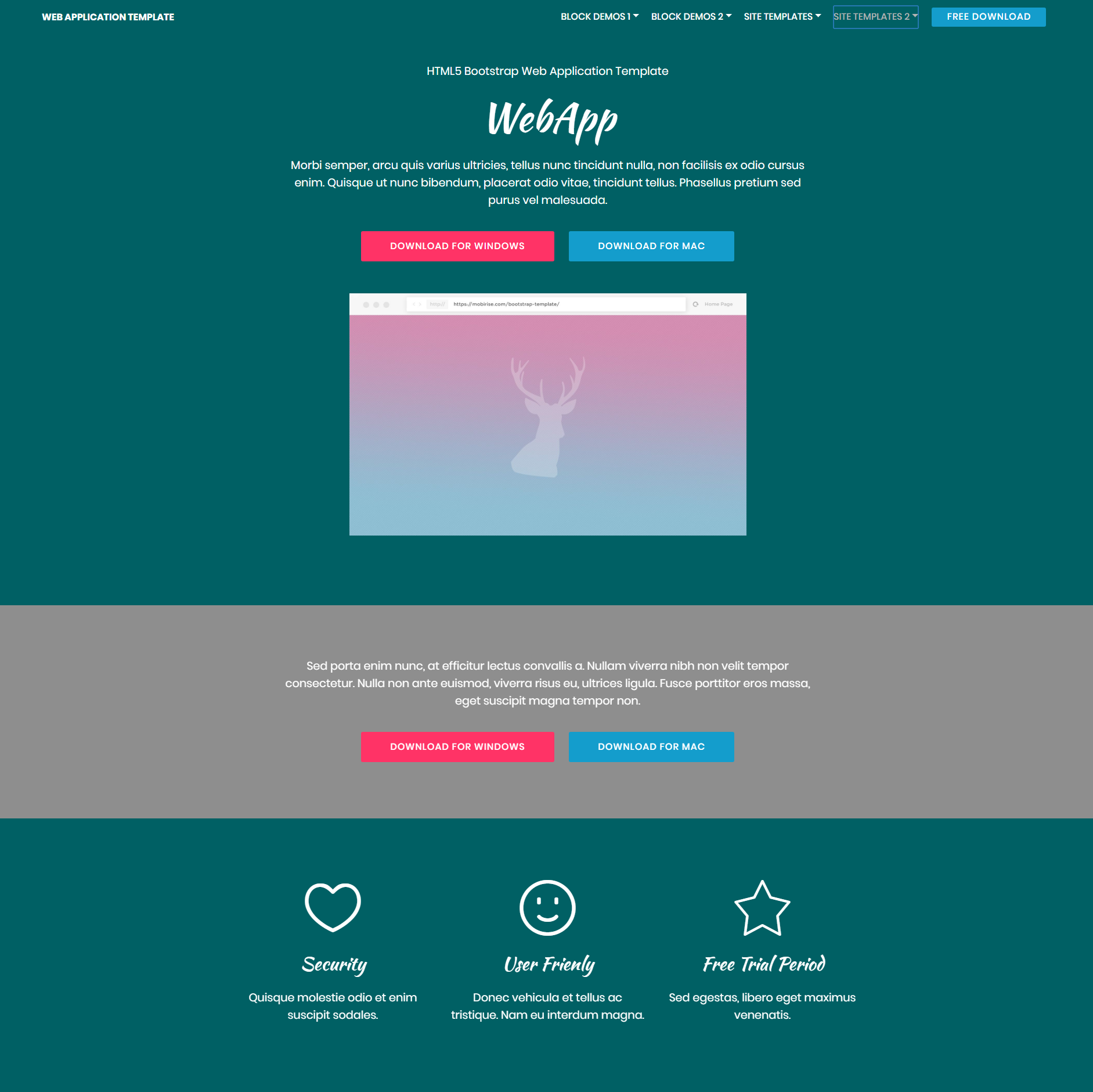 Multi Page Bootstrap Website Templates Free Download Best Design Idea