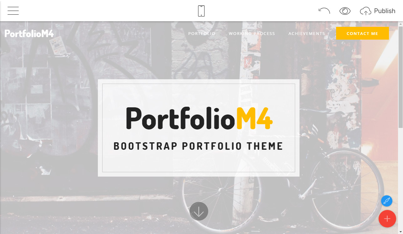 bootstrap portfolio template