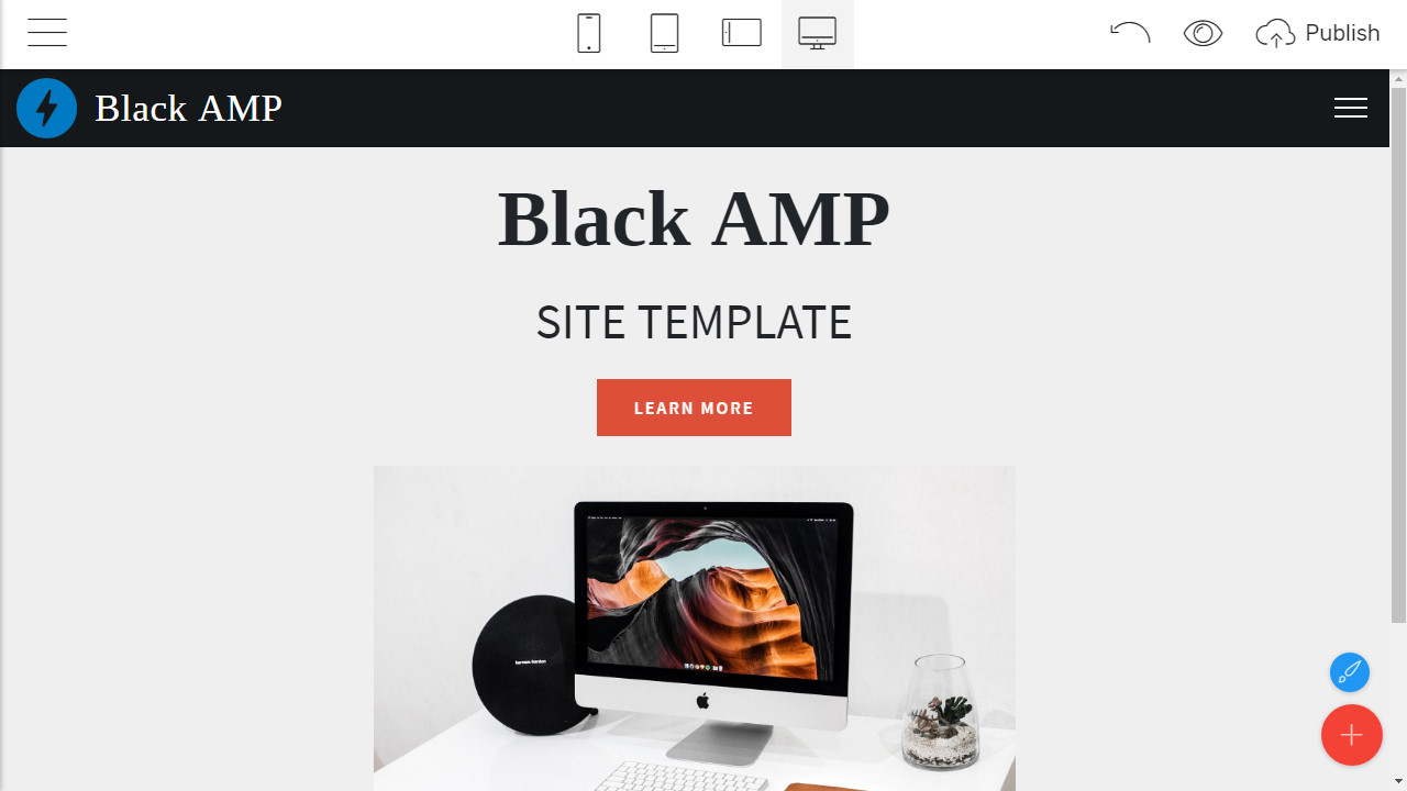 amp site template