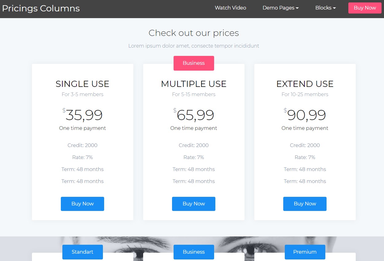 Smart Pricing HTML Template
